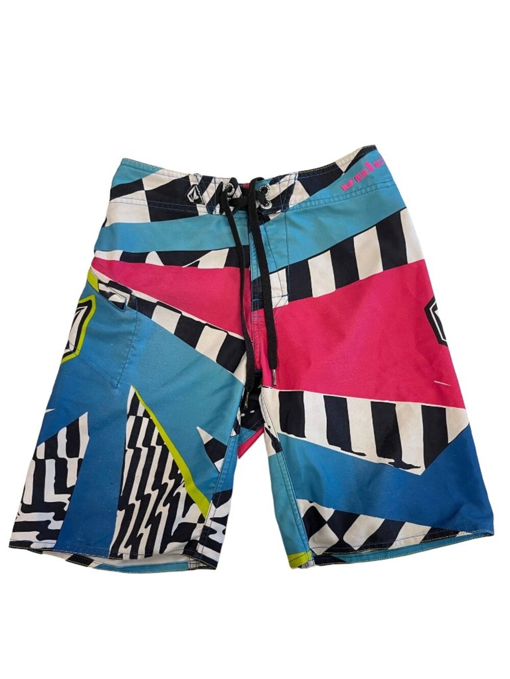 Volcom Boys 26/12 Dusty Payne Mod Boardshorts Surf Swim Zip Pocket Drawstring